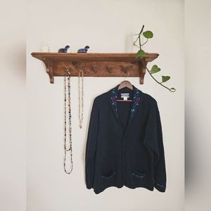 Pendleton - 100% Wool - 2X - Embroidered Cardigan Sweater